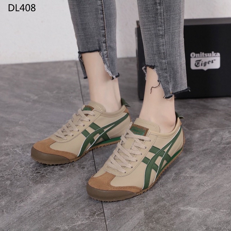 Sneakers DL408 Khaki List Green