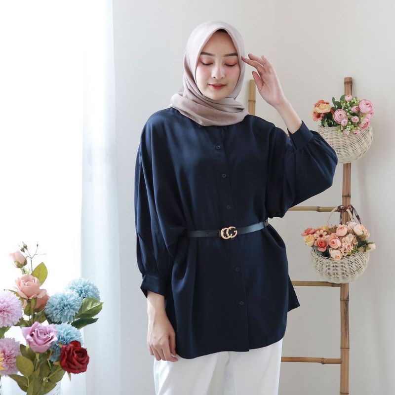 KEMEJA TUNIK/TUNIK WANITA/ATASAN WANITA/KEMEJA TUNIK POLOS /ATASAN TUNIK