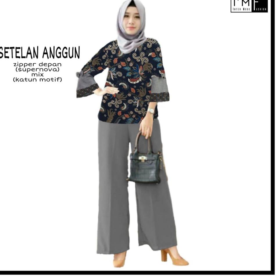 [PRODUK SIPNT] SMP 84879094 L-3XL SETELAN ANGGUN Setelan Baju & Celana Kulot Wanita Muslim ,Terkini,