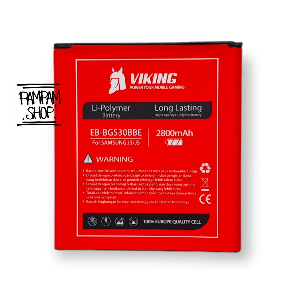 Baterai VIKING Double Power Original Samsung Galaxy Grand Prime G530 A2 Core A260 J2 Prime G532 Batre Batrai Ori