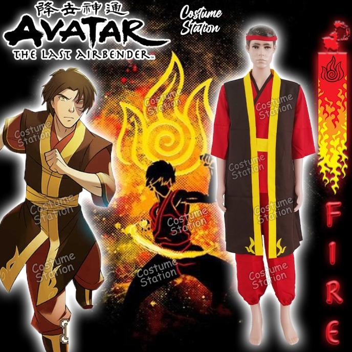 PROMO TERBATAS Kostum Zuko Avatar The Last Airbender / Costume Fire Bender Dewasa TERBARU