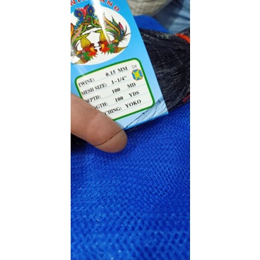 15 jaring burung hitam 1¼ inch tinggi 3 meter jaring saja