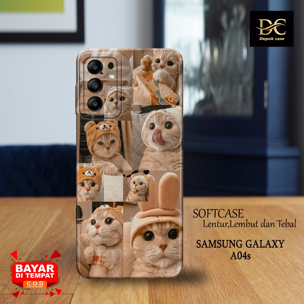 Case Samsung A04s Terbaru - Fashion Case KUCING - Casing Hp Samsung Galaxy A04s Terbaru - Softcase H