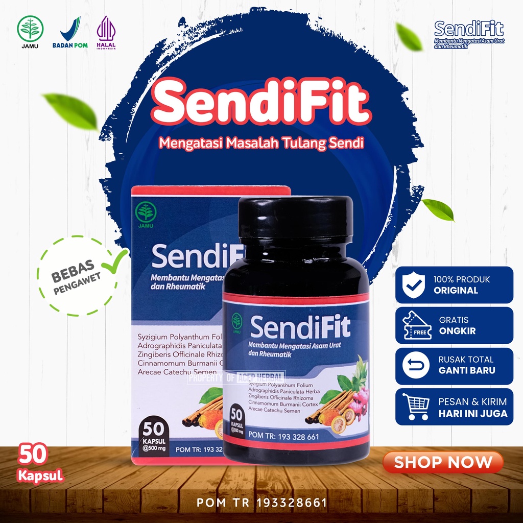 Jual Acep Herbal Sendifit Obat Nyeri Sendi Asam Urat Rematik Saraf Kejepit Sakit Pinggang 5737