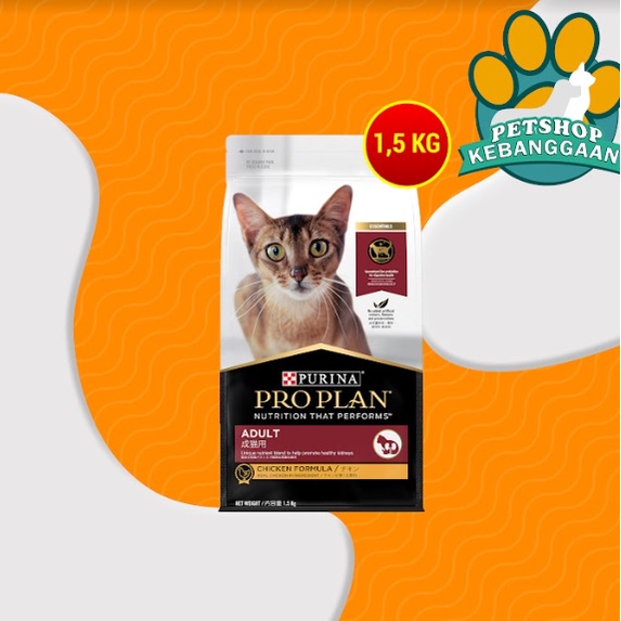 Makanan Kucing ProPlan Chicken Adult 2.5 kg / Cat Food Proplan Adult Rasa Ayam