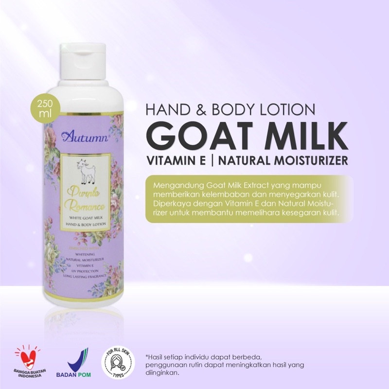 GROSIR BPOM AUTUMN PURPLE ROMANCE HAND &amp; BODY LOTION 250ML