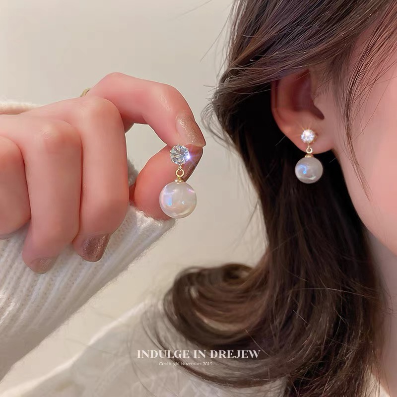 Miss curiosity COD anting hijab mutiara simple / anting korea / Aksesoris korea