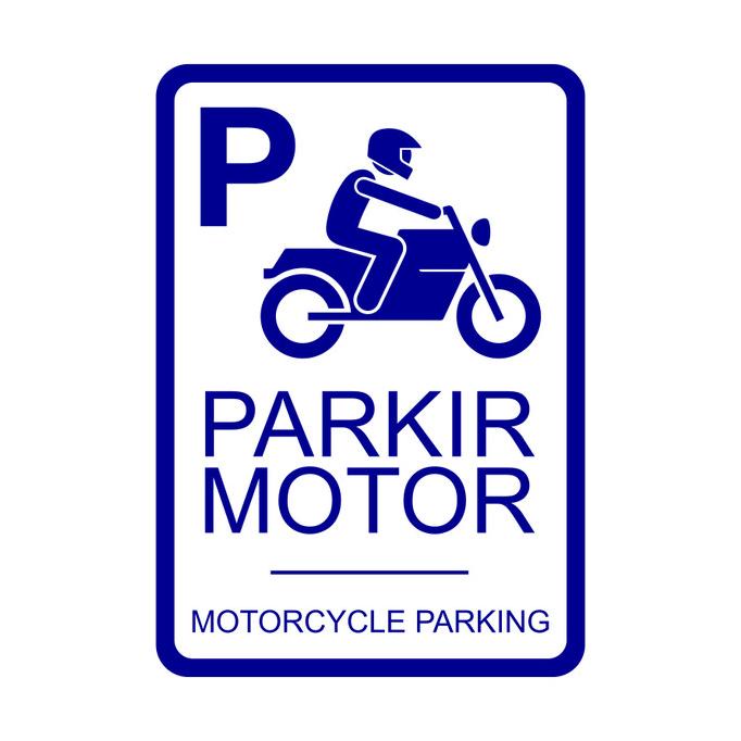 

Rambu Khusus Parkir Motor (Biru) 50cm x 35cm
