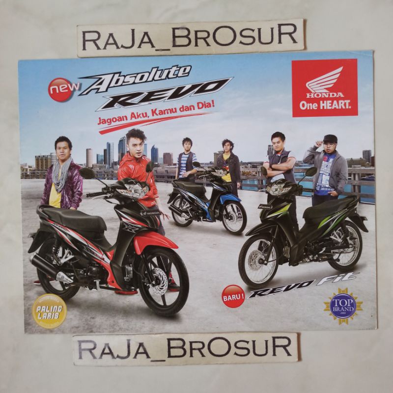 Poster brosur katalog leaflet Honda Revo Absolute/Revo Fit 2011