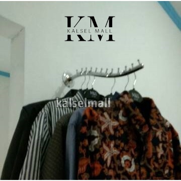 Hanger Gantungan Besi Display Toko Butik Distro Baju Celana Tas Pakaian 12 9 6 Titik Mata Bahan Besi Stainles Lebih Kuat Kokoh Dinding Tembok Paku Bentuk Belalai Suling ART1