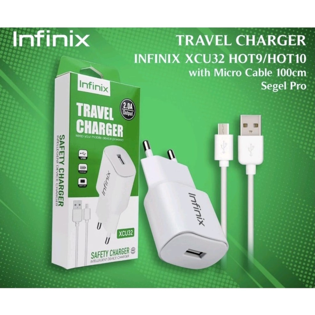 CHARGER CASAN TC INFINIX V9-2A MICRO ORIGINAL HOT 9 HOT 10 HOT 9 PLAY HOT 10 PLAY SMART 4 SMART 5 Xc