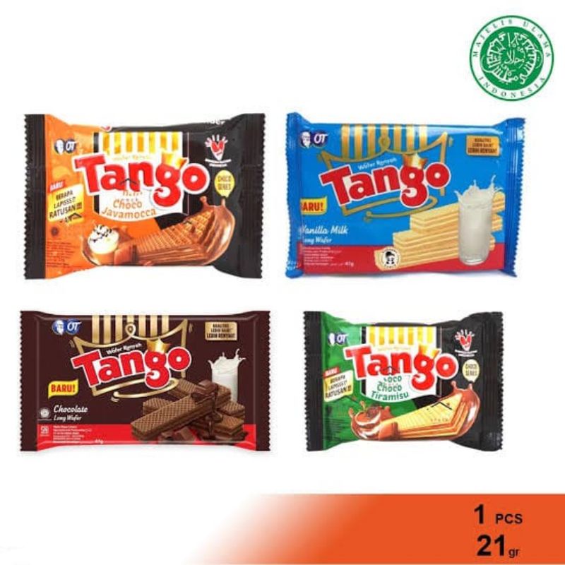 

KRIEGER || Wafer tango 21gr all varian vanilla chocolate tiramisu java mocca