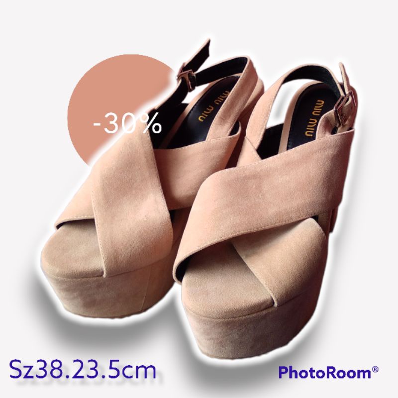 Preloved Miu miu wedges