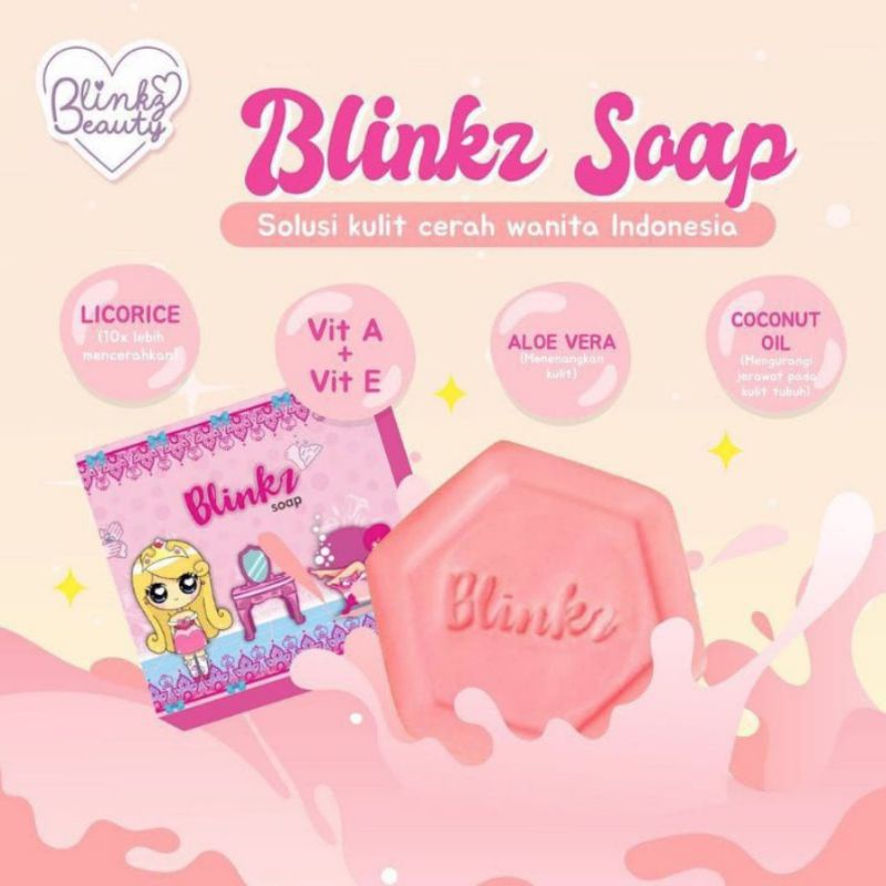 SABUN BLINKZ SOAP SABUN PEMUTIH BADAN VIRAL
