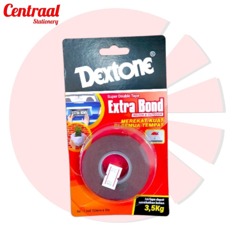 

Isolasi Bolak Balik Dextone Extra Merah 12mm