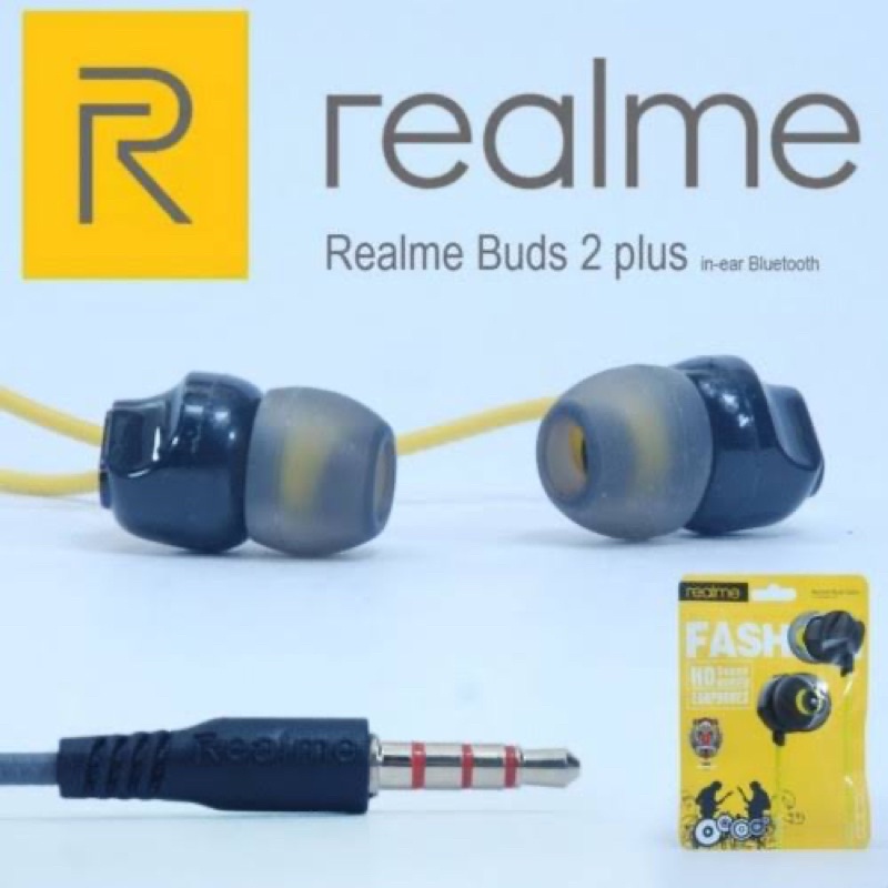 HEADSET/ EARPHONE REALME EARBUDS HD SOUND BASS STEREO 2 Pro/3 Pro/5 Pro/C2/C112/C15/C17/C20/C30/C31/C35