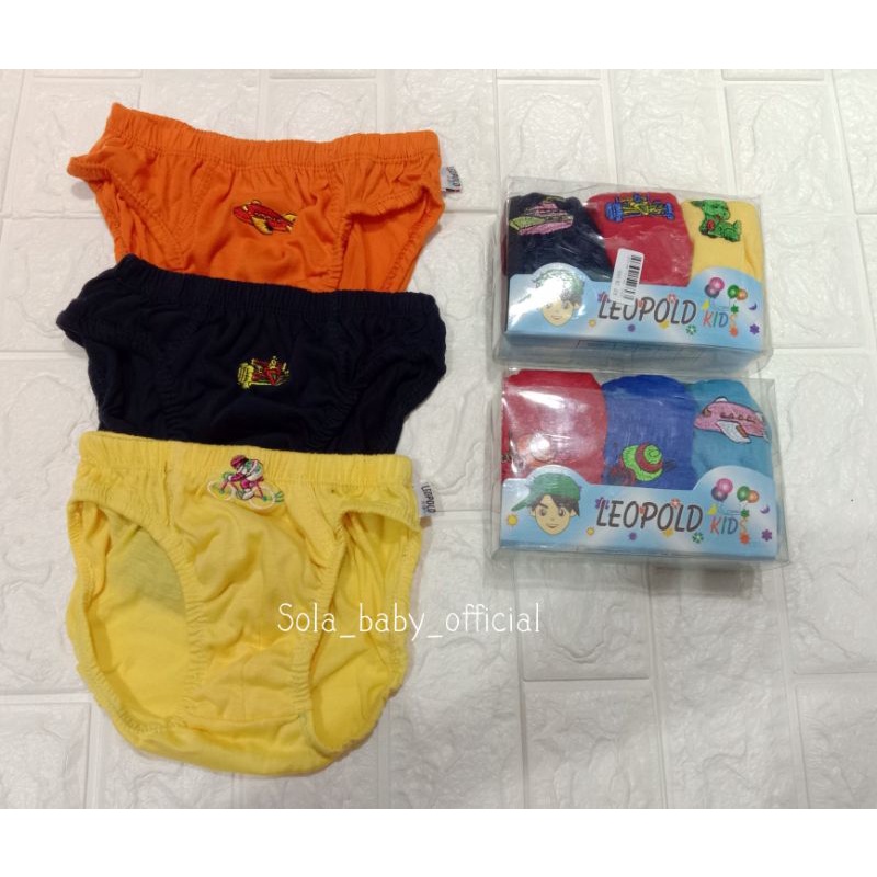 Leopold Celana Dalam Anak Cowo/Celana Dalam Anak Cowo isi 3