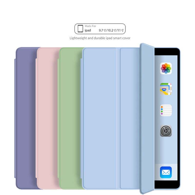 CASE IPAD  Softcase Silicone Gen 7/8/9 2021 PRO 11 INCH PRO  M1 AIR 4 AIR 5 Smart Autolock Ipad Case 9 10,2 inch Full Cover Flexible with Pencil Holder