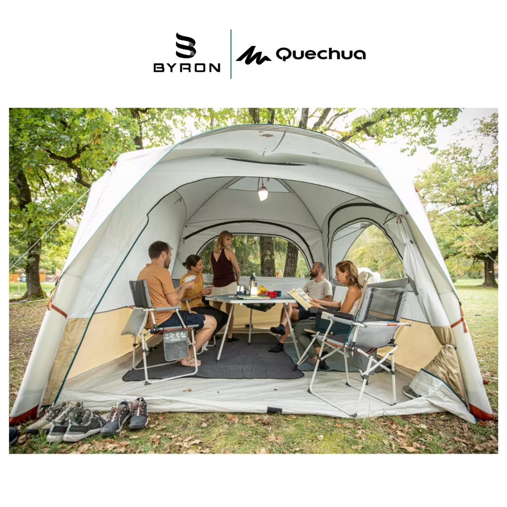 QUECHUA Air Seconds Base L Tenda Camping Shelter Inflatable 8 Orang