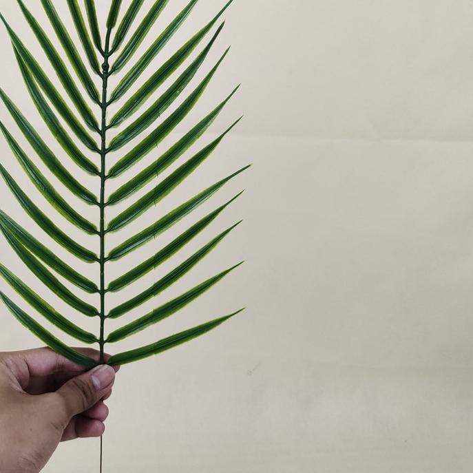 1 LUSIN (12 PCS) DAUN PALEM DURI PLASTIK ARTIFICIAL/ HIASAN PELAMINAN WEDDING DEKORASI PREMIUM MURAH