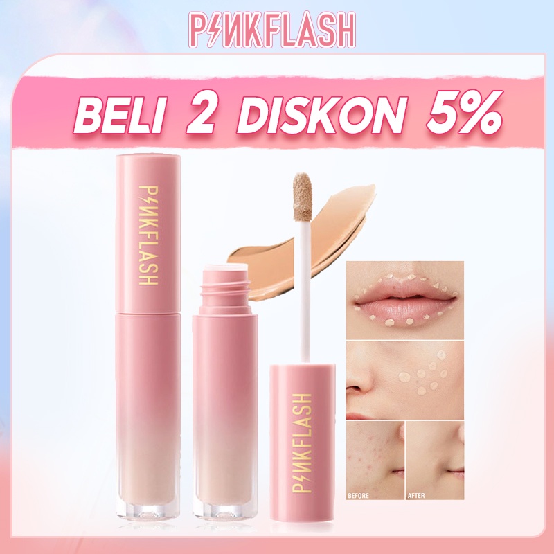 PINKFLASH OhMyBreath Breathable Liquid Concealer Tahan Lama Matte 5 Colors