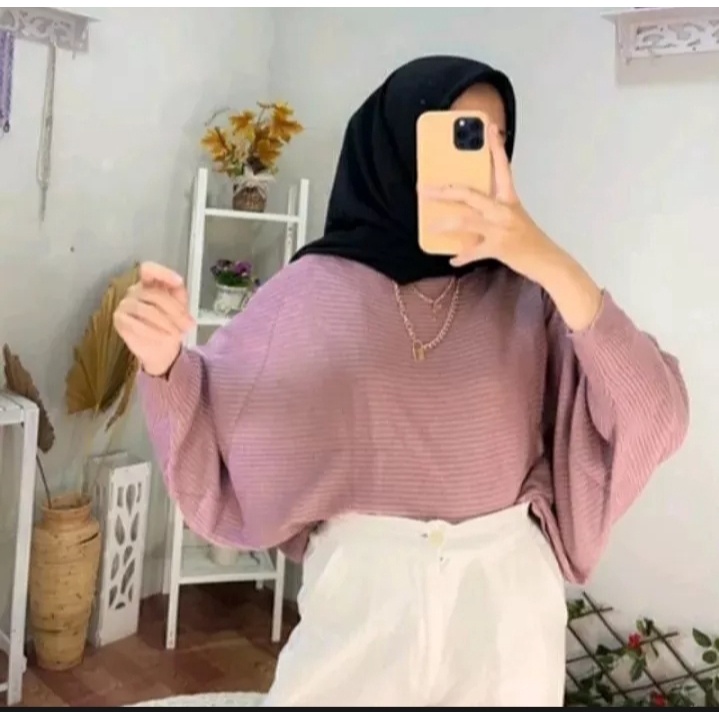 SWEATER RAJUT WANITA BATWING /BAJU RAJUT BATWING KNIT WANITA KALONG / NEW BEST SELLER LASPERAL BLUSE BATWING RAJUT KNIT / BAJU RAJUT KALONG BATWING BLUS / KALONG BLUS BATWING /