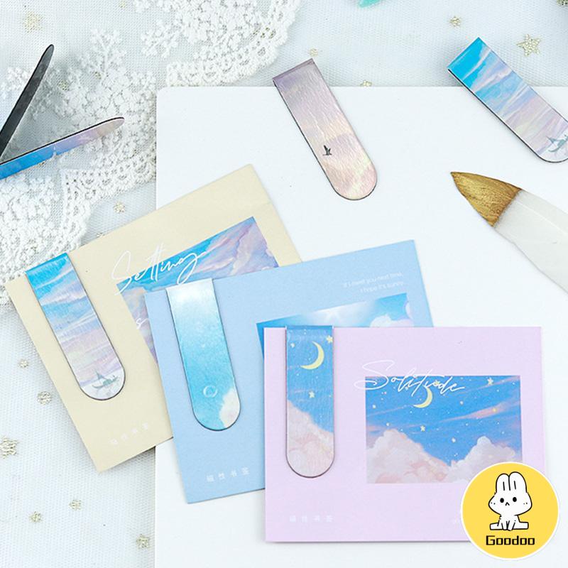 Lukisan Minyak Kreatif Souvenir Hadiah Magnetik Bookmark Siswa -Doo