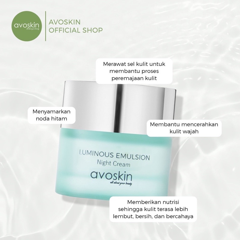 AVOSKIN Luminous Emulsion Night Cream