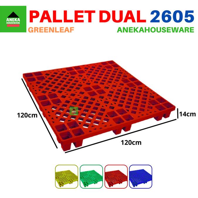 

Pallet Plastik Gudang Dual Industri 2605 Green Leaf