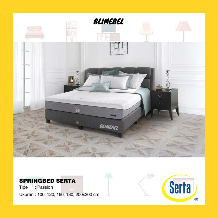 Jual Serta Spring Bed Passion / Springbed Matrass Tempat Tidur | Shopee ...