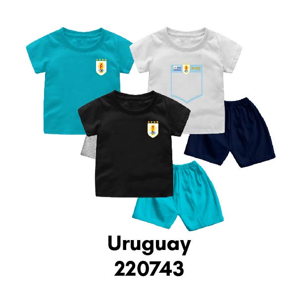 Setelan Bayi &amp; Anak World Cup Special MAROCCO SENEGAL URUGUAY Usia 6 Bulan-8 Tahun Bahan Katun Premium