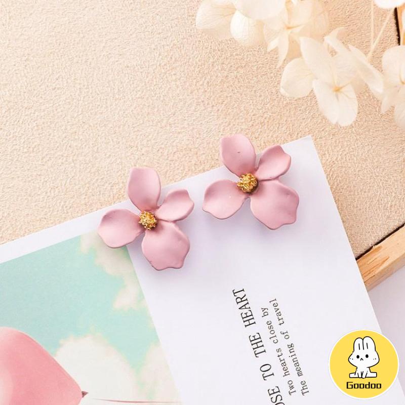 5 Warna Anting Korea Bunga Permen Warna Manis / Statement Earrings Candy Color Flower Sweet Ear Studs -Doo