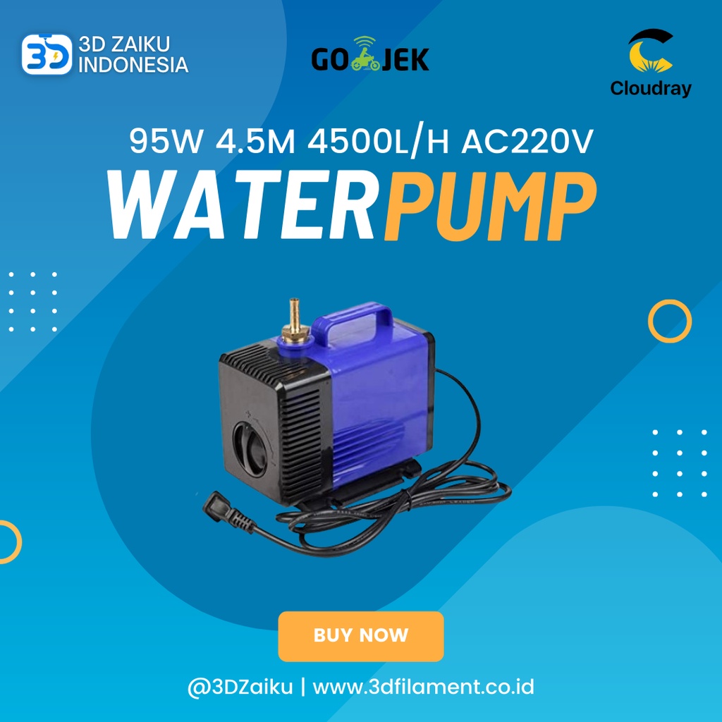 CloudRay Water Pump Pompa Air CO2 Laser 95W 4.5M 4500L/H AC220V