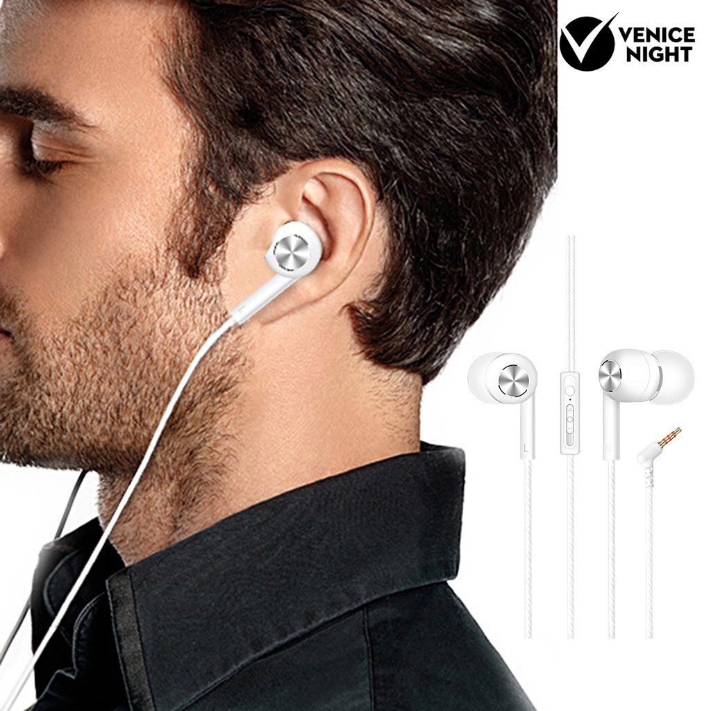 (VNEP) (Berkabel) Earphone in Ear Super Bass Ergonomis Dengan Fitur Noise Reduction Dan Jack 3.5 mm