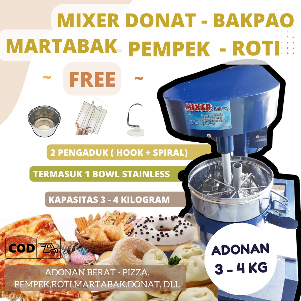 MIXER CAKE -MESIN ADONAN ROTI 5KG - MIXER BESAR KUE DAN ROTI