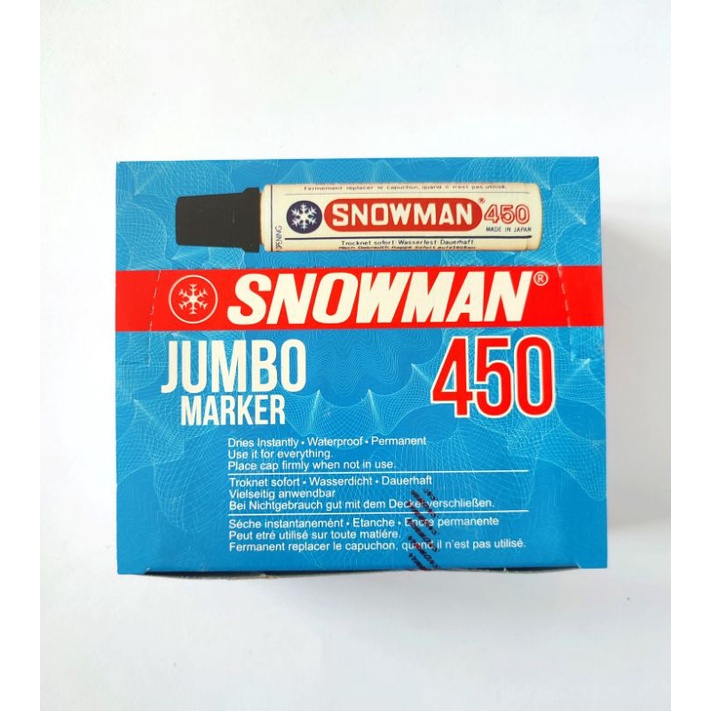 

Spidol Permanent Snowman JUMBO Marker 450 BLACK