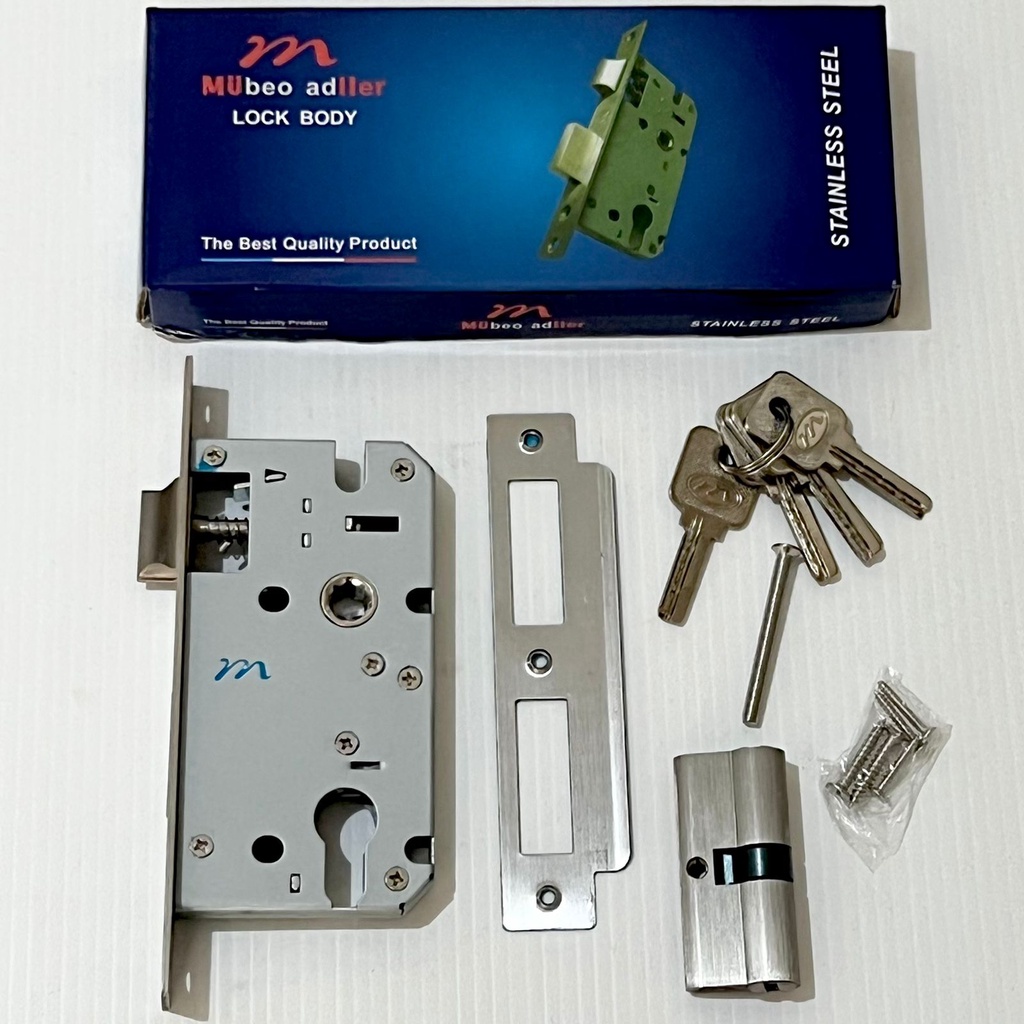 Body Kunci Biasa Lidah Tanggung Stainless SUS304 MULLER Set