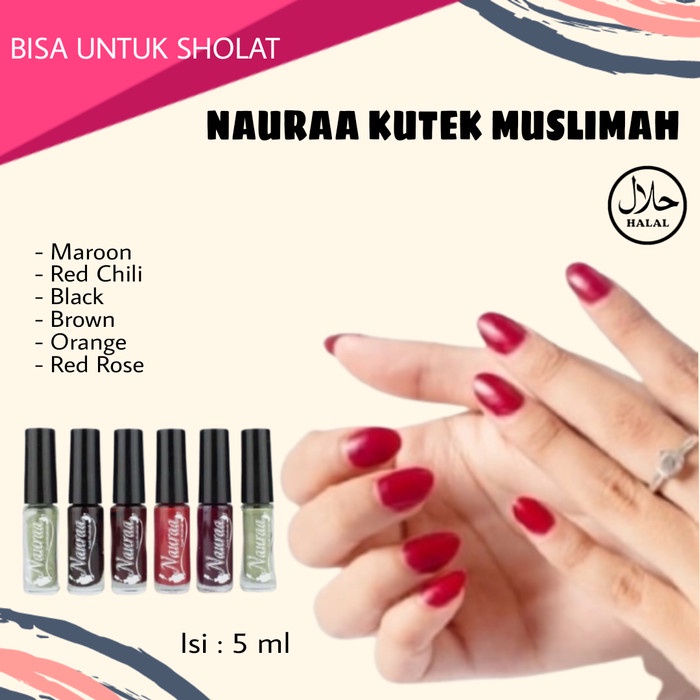 HALAL &amp; ORIGINAL - KUTEK NAURA HENA NAURA KUTEK MUSLIMAH 5ml