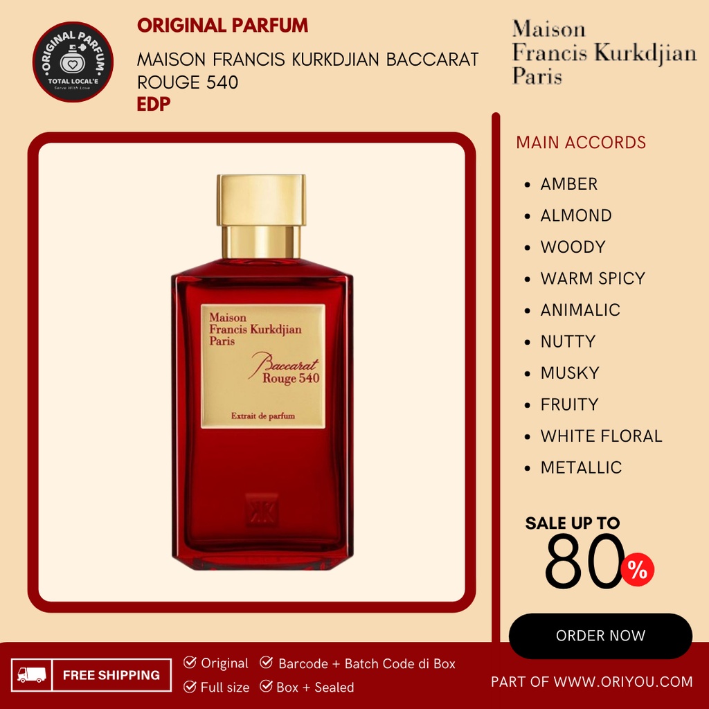 MFK Maison Francis Kurkdjian Baccarat Rouge 540 EDP Extrait 200 ML