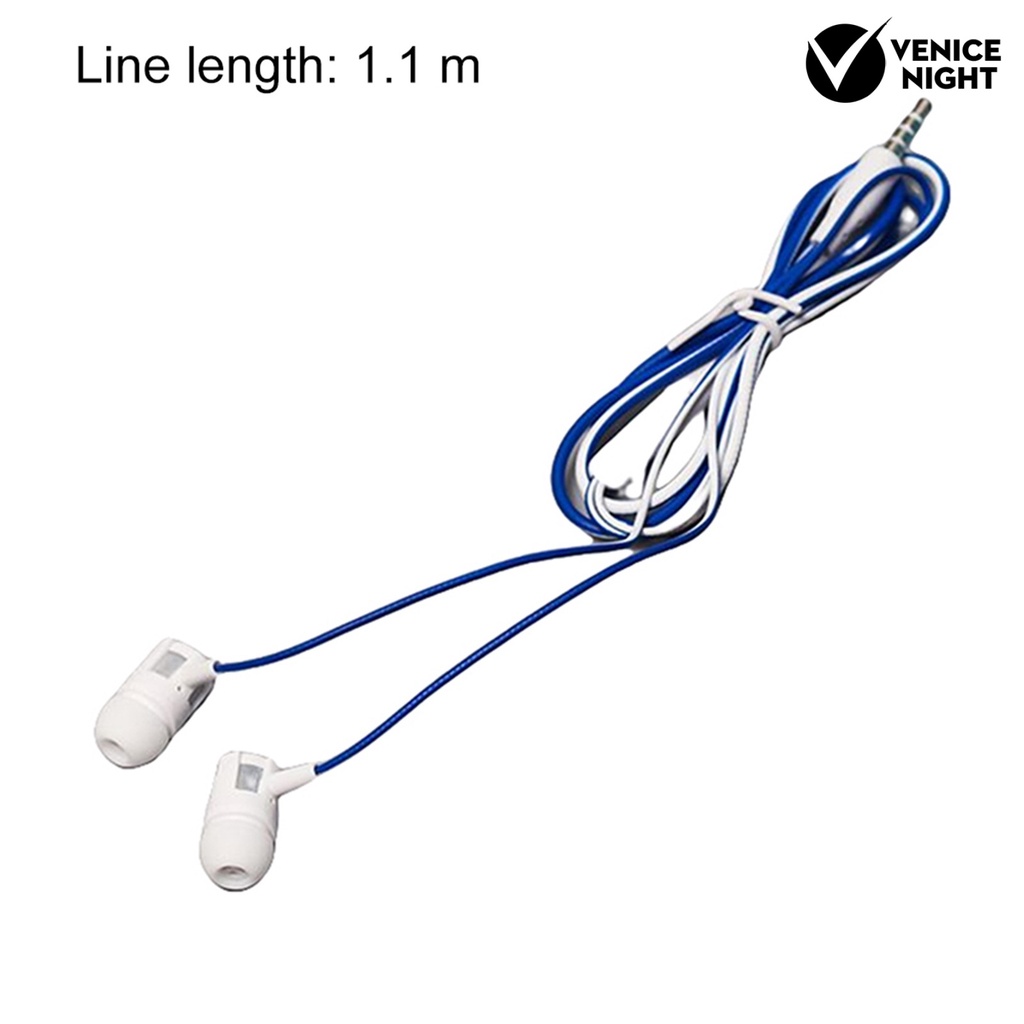 (VNEP) (Berkabel) Headset Earphone Kabel Stereo Surround Electroplated Dengan Mic + Jack 3.5mm