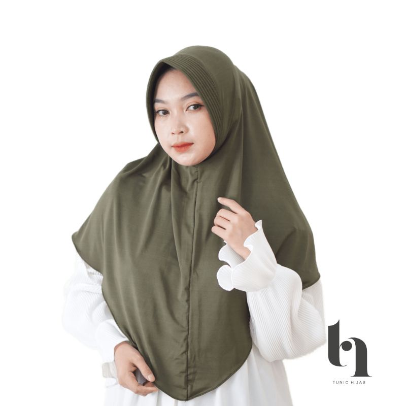 Bergo Hamidah | Hijab Instan Pet Antem | Hijab Olahraga Pet Antem | Bergo Olahraga Menutup Dada | Jilbab Instan Jersey