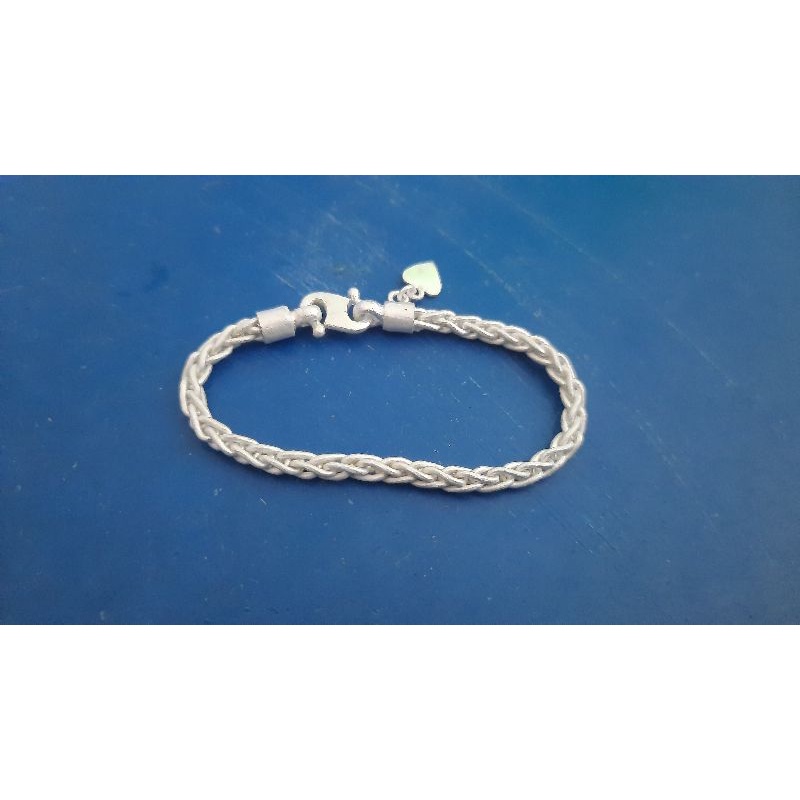 Gelang Rantai Tulang Belut / Tulang Naga Perak Murni Anak-anak dan Dewasa