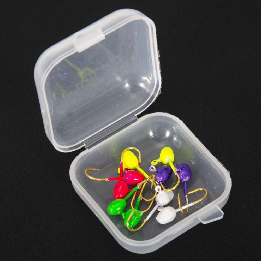 Preva 10/12pcs Musim Dingin Es Memancing Umpan Kualitas Tinggi Jigging Balancer Memimpin Kait Keras
