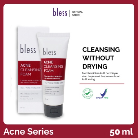 Bless Acne Cleansing Foam / Pembersih Muka - 50 ml