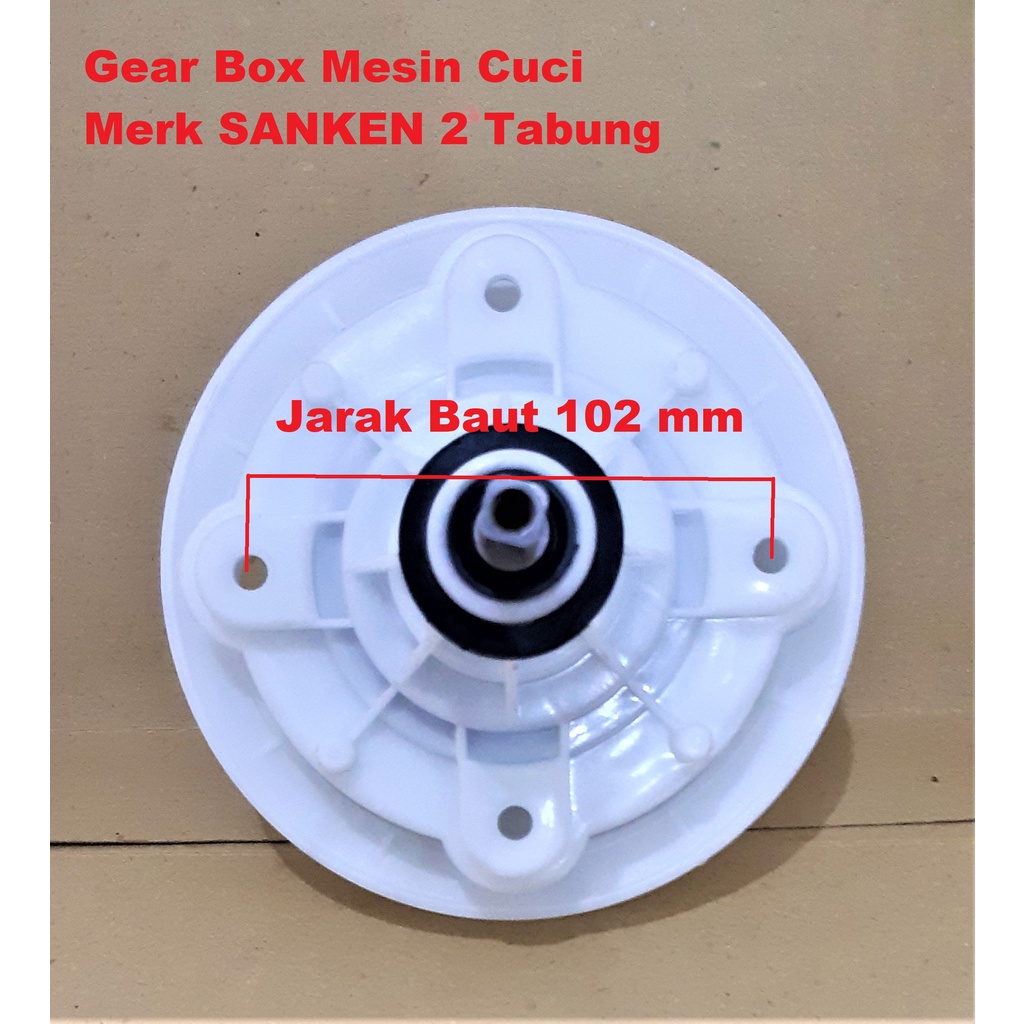 Gear Box / Girbox Mesin Cuci 2 Tabung Merk SANKEN, Dll - Pully v-belt A