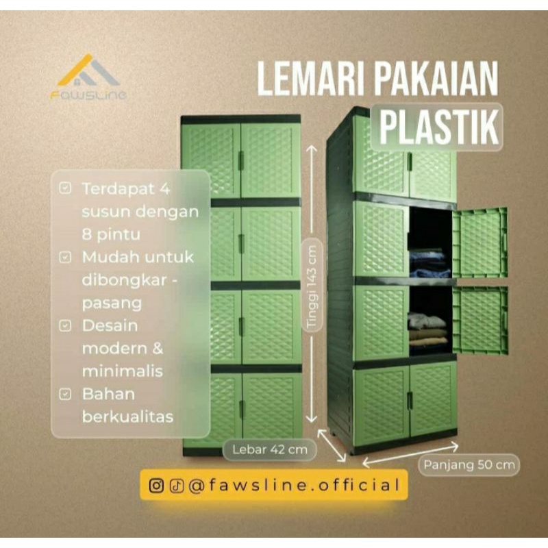 Lemari Fawsline susun 4