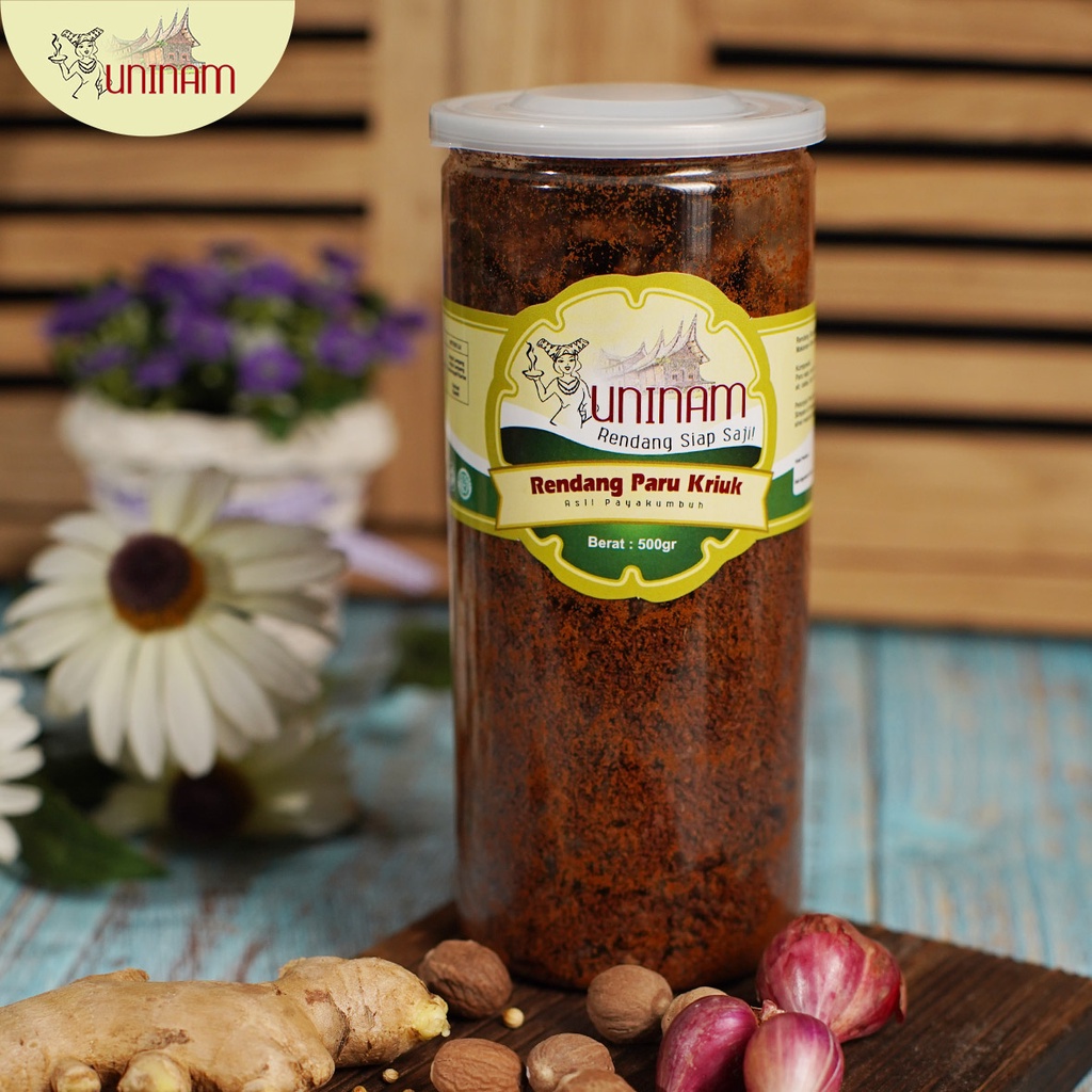 

UniNam Rendang Paru Kriuk 500gr Lauk Siap Saji Praktis Tanpa Pengawet dan MSG Resep Asli Padang Payakumbuh