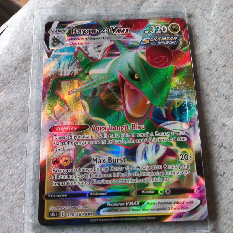 kartu pokemon rayquaza Vmax