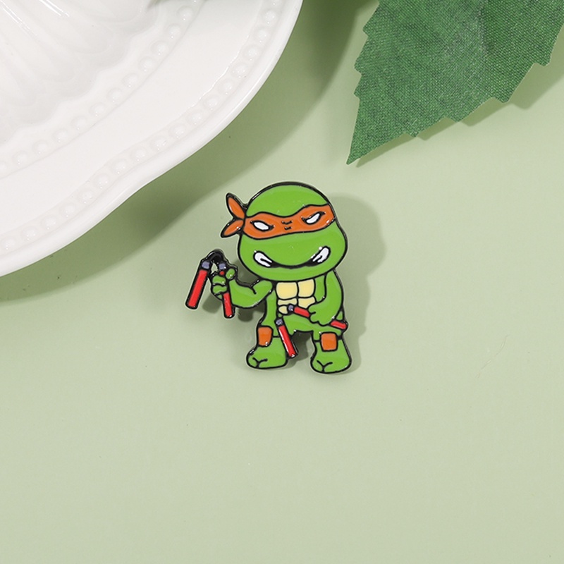 Bros Pin Enamel Desain Kartun Teenage Mutant Ninja Turtles Untuk Hadiah Teman