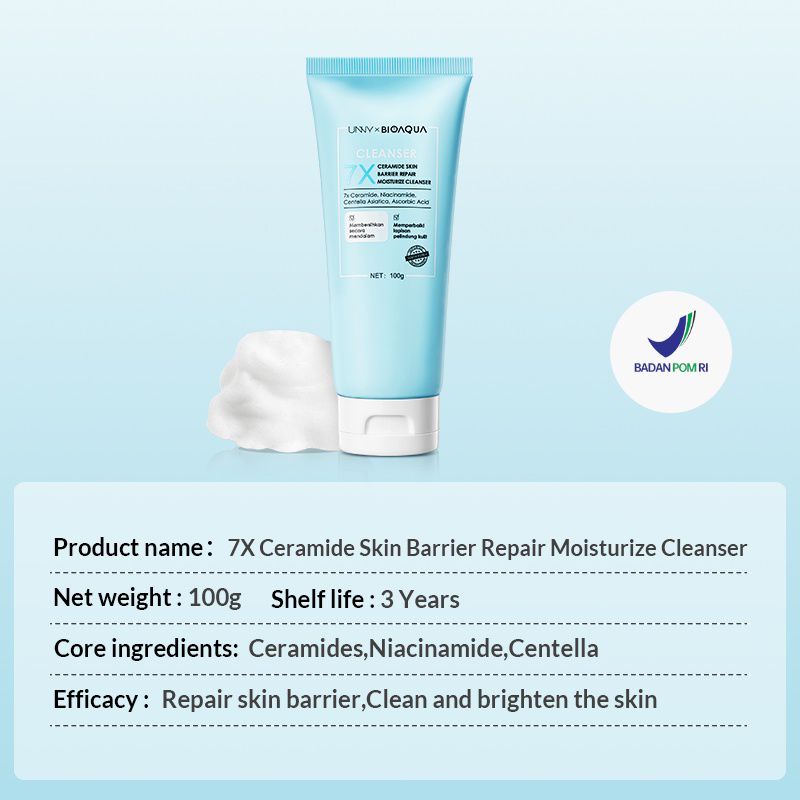 BIOAQUA 7X Ceramide Skin Barrier Facial Wash Cleanser